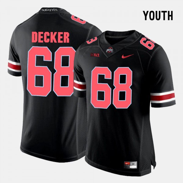 Ohio State Buckeyes Taylor Decker Youth #68 Black College Football Jersey 2404DLLE3